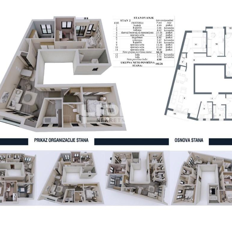 Stan Prodaja Beograd Lekino Brdo 102 m2