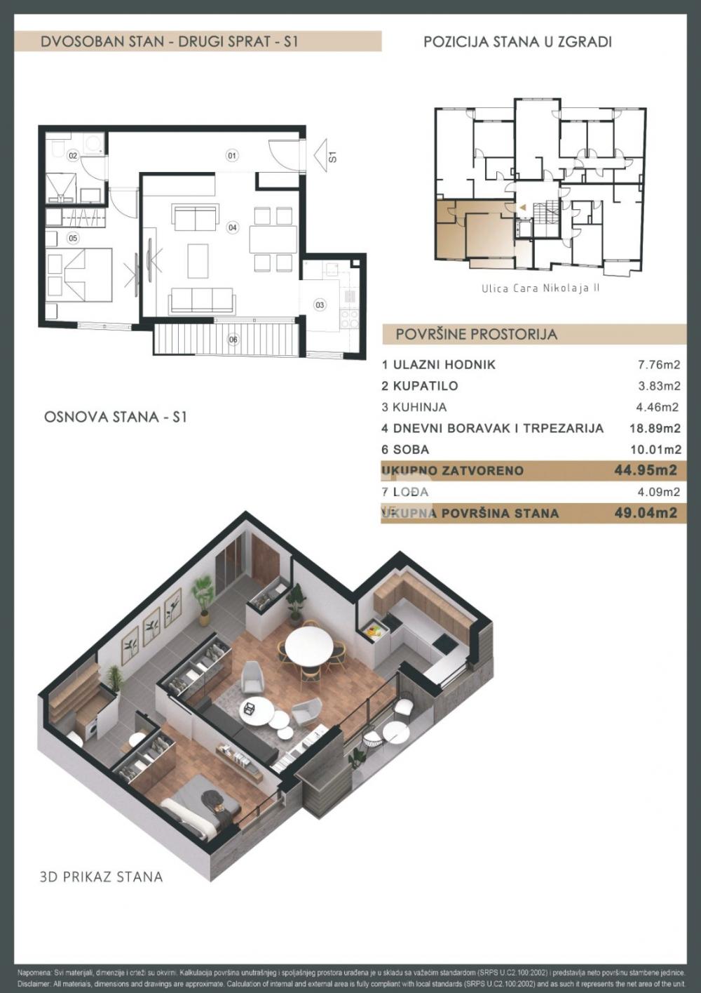 Stan Prodaja Beograd Čubura 49 m2