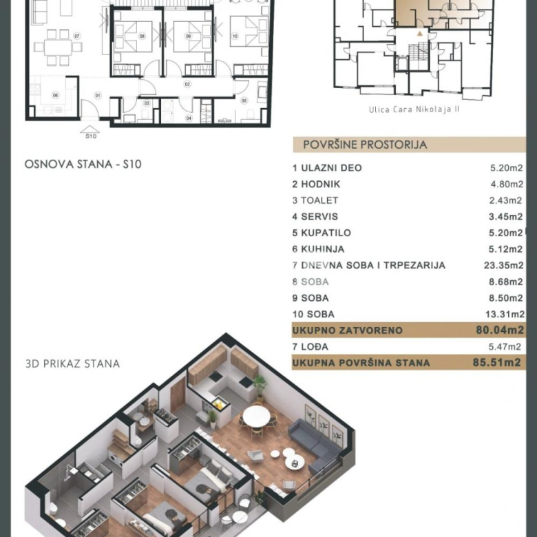 Lux novogradnja na Čuburi ID#135770.
