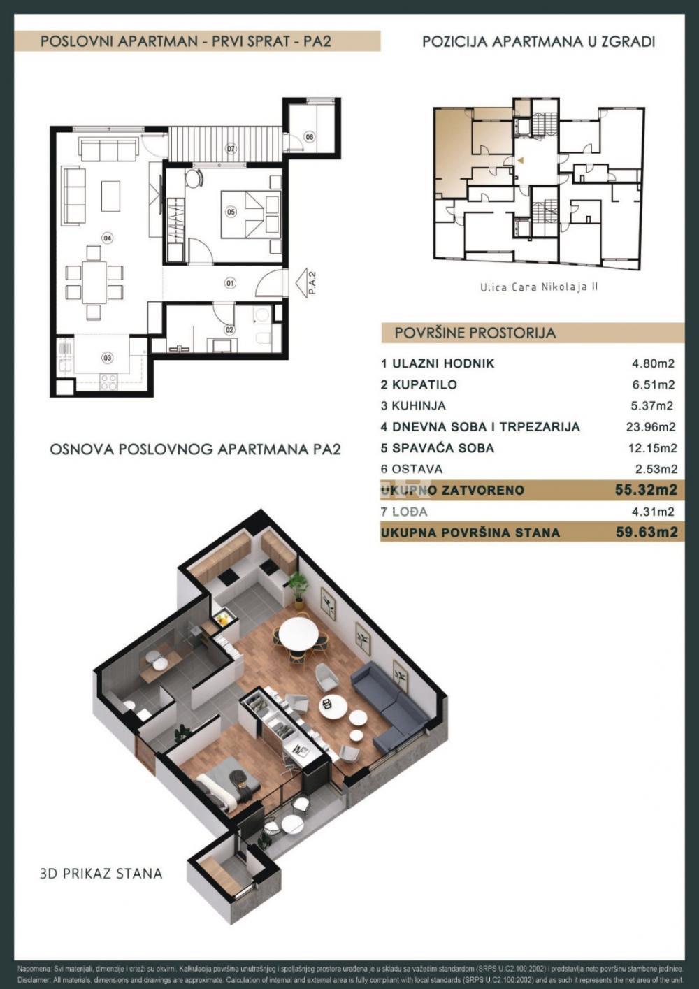 Stan Prodaja Beograd Stan Prodaja Beograd Čubura 60 m2