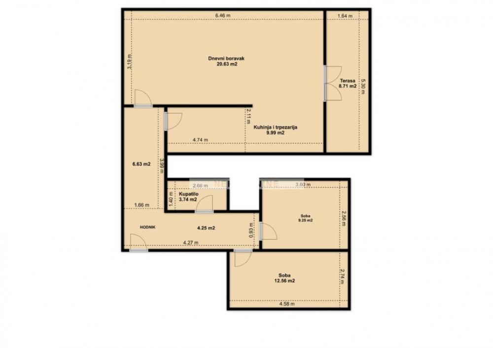 Stan Prodaja Beograd Blok 63 74 m2