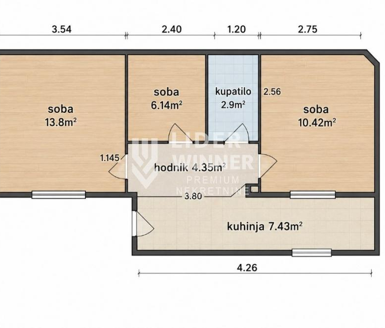 Izuzetna prilika 2.5 stan,  45kvm kod Bogoslovije ID#137070