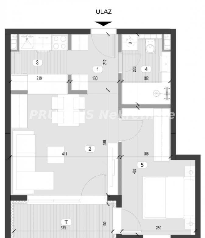Stan Prodaja Beograd Kluz 46.2 m2