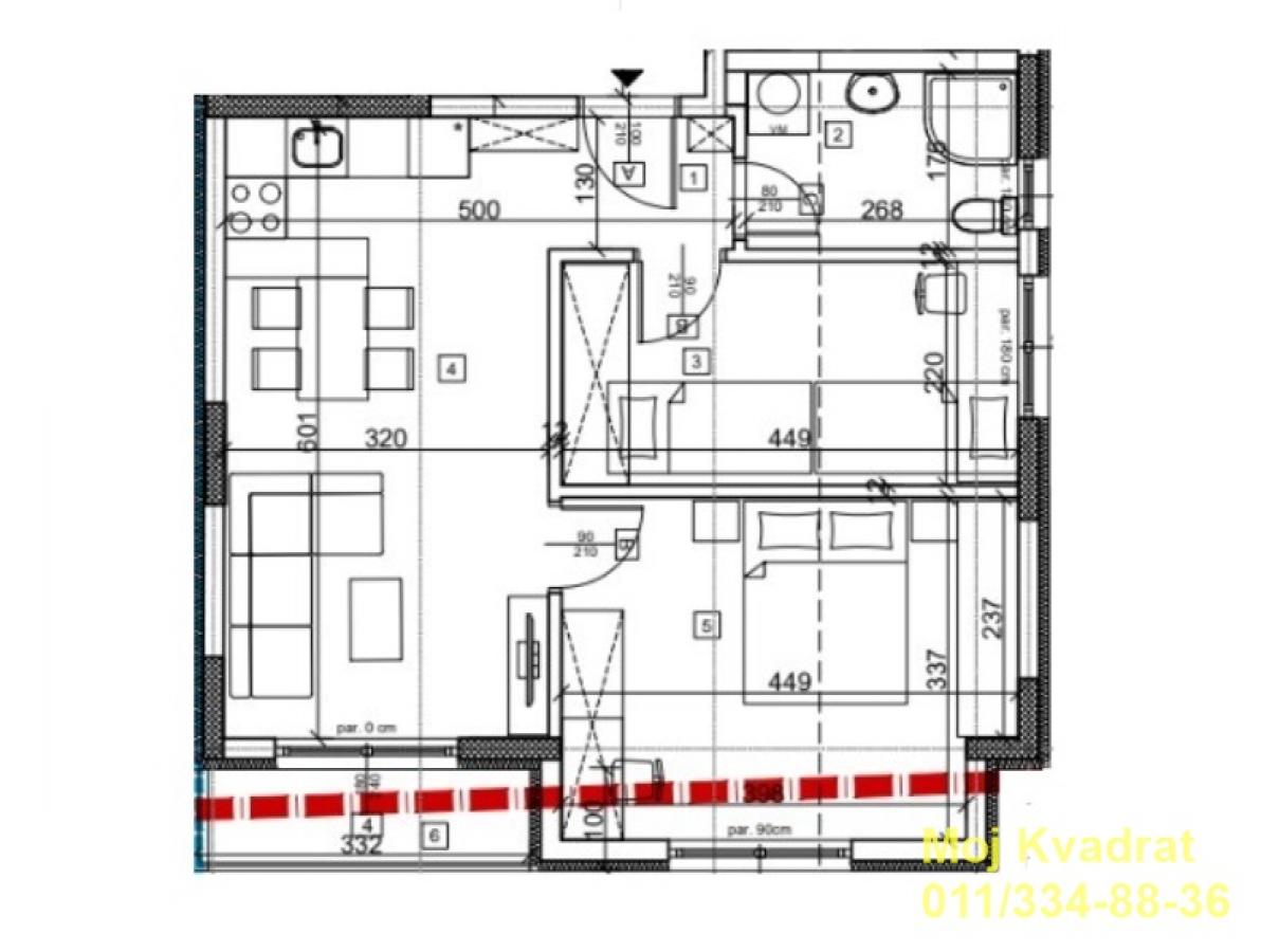 Stan Prodaja Beograd Stan Prodaja Beograd Učiteljsko Naselje 54 m2
