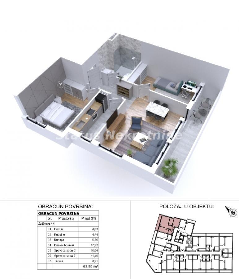 Stan Prodaja Novi Sad Stan Prodaja Novi Sad 63 m2