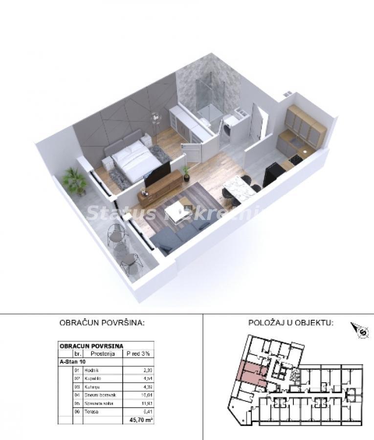 Stan Prodaja Novi Sad Stan Prodaja Novi Sad 46 m2