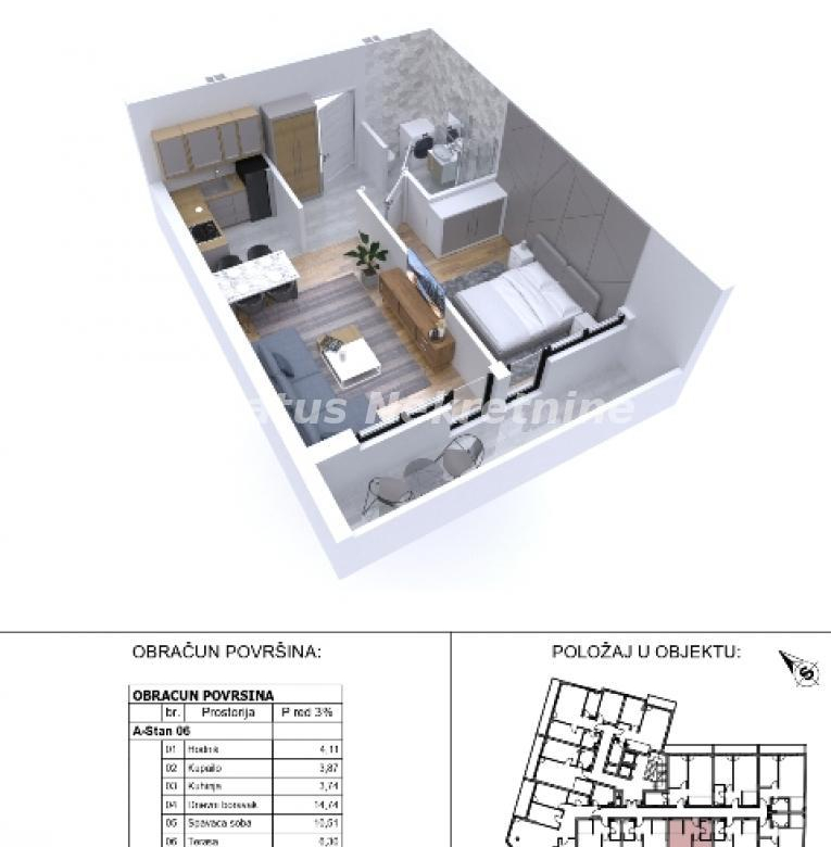 Stan Prodaja Novi Sad  43 m2