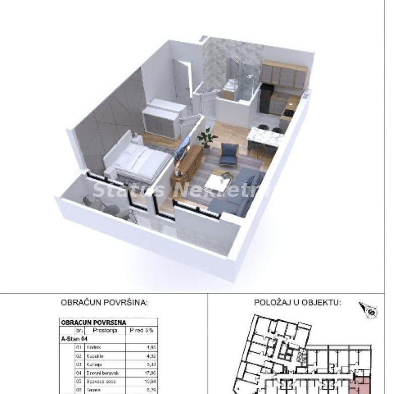 Stan Prodaja Novi Sad  47 m2