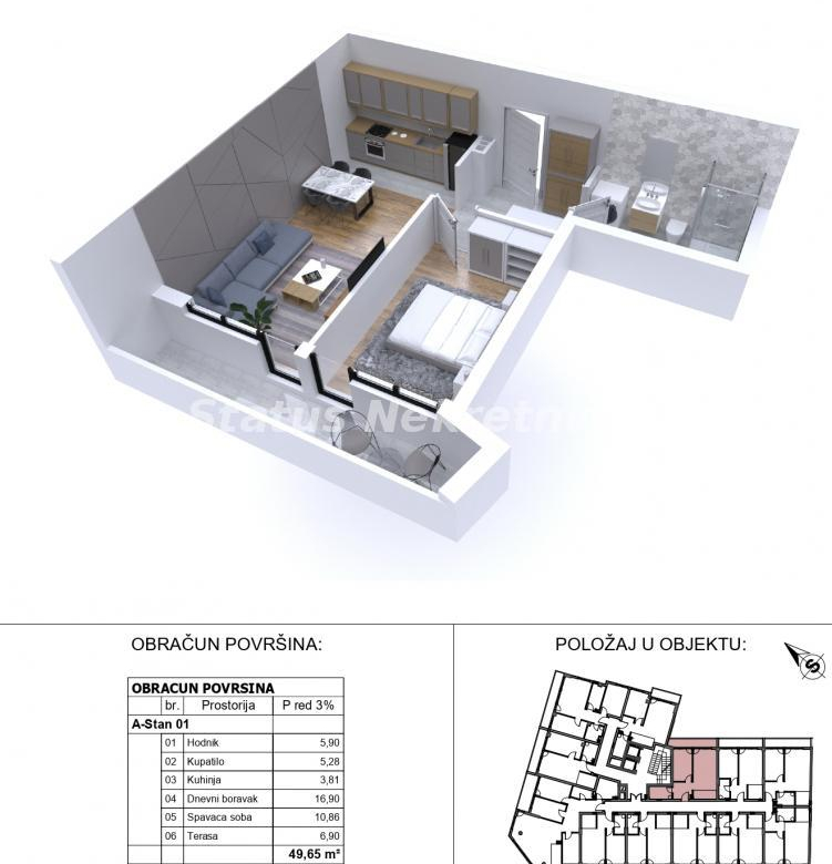 Stan – Novi Sad, Sajmište – ID 22281.