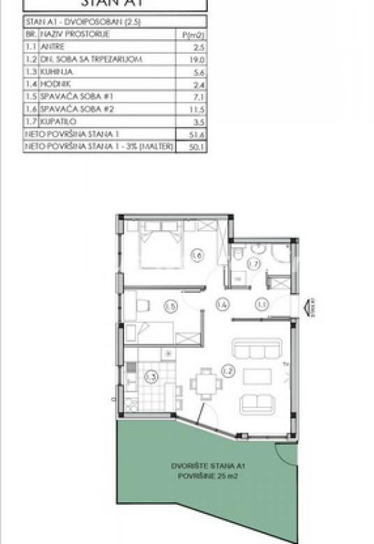 Stan – Novi Sad, Sremska Kamenica  – ID 22095.