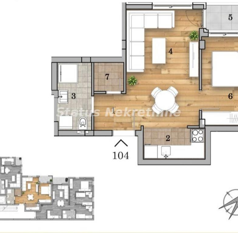 Stan Prodaja Novi Sad  42.52 m2