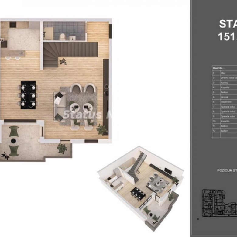 Stan Prodaja Novi Sad  152 m2