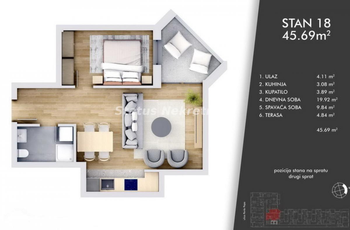 Stan Prodaja Novi Sad Stan Prodaja Novi Sad 46 m2