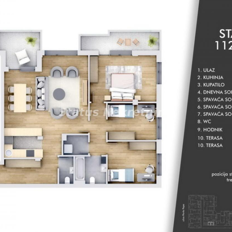 Stan Prodaja Novi Sad  113 m2