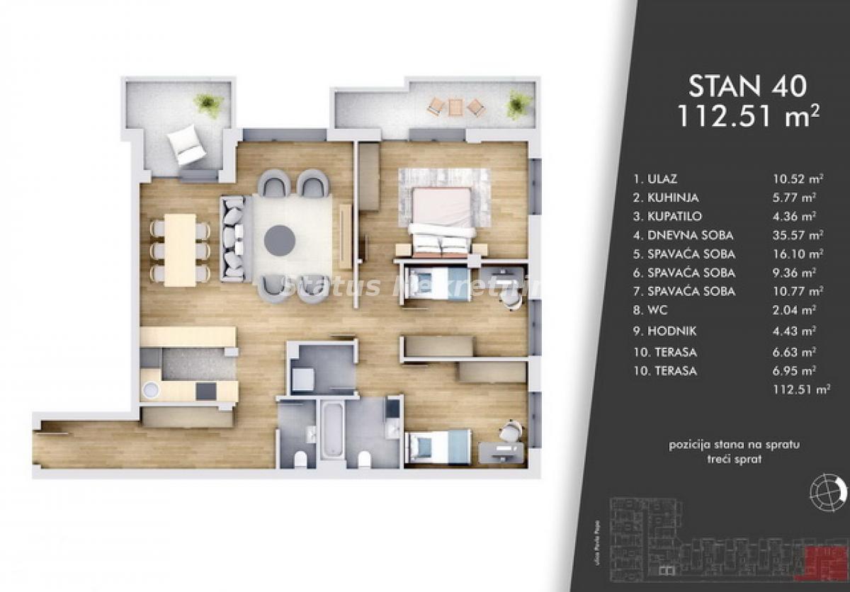 Stan Prodaja Novi Sad Stan Prodaja Novi Sad 113 m2