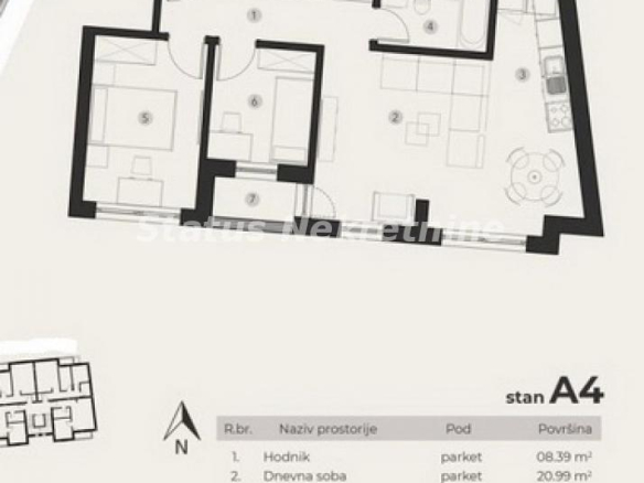 Stan Prodaja Novi Sad  58 m2