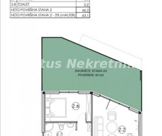 Stan Prodaja Novi Sad  63 m2