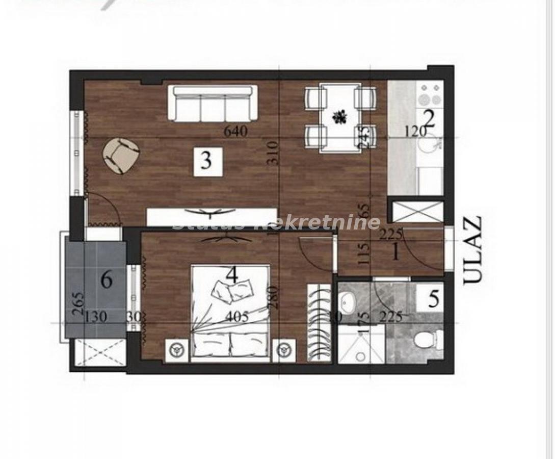 Stan Prodaja Novi Sad  43 m2