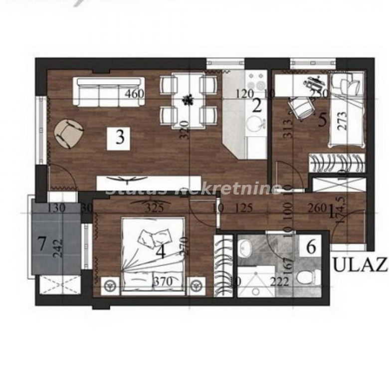 Stan – Novi Sad, Grbavica – ID 22078.