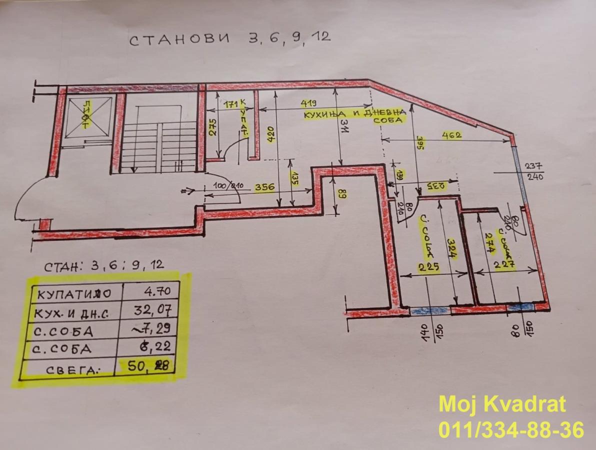 Stan Prodaja Beograd Stan Prodaja Beograd Učiteljsko Naselje 50 m2