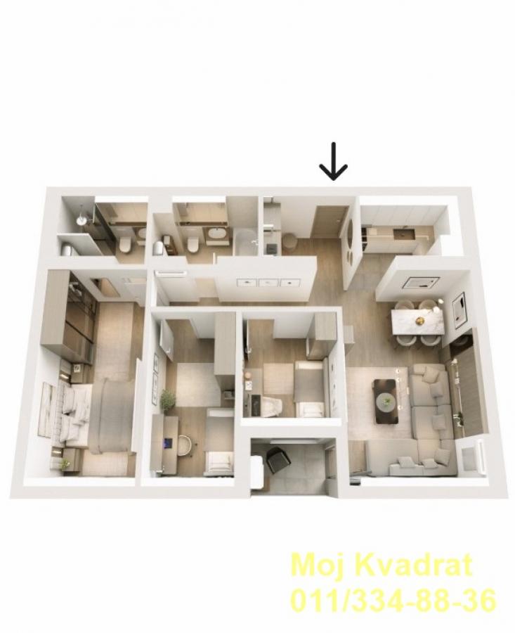Stan Prodaja Beograd Blok 60 84 m2