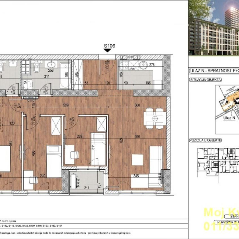 Stan Prodaja Beograd Blok 60 84 m2