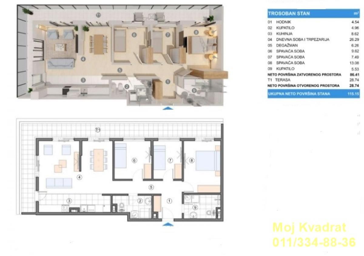 Stan Prodaja Beograd Stan Prodaja Beograd Gornji Grad 115 m2