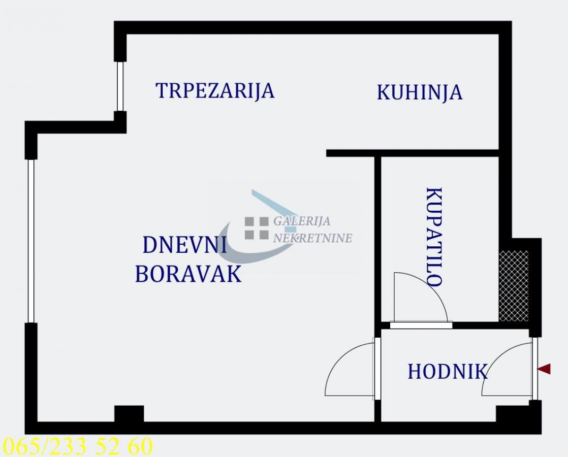 Stan Prodaja Beograd Dušanovac 33 m2