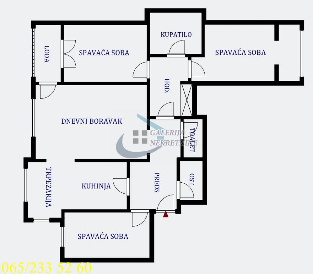 Stan Prodaja Beograd Centar (Savski Venac) 105 m2