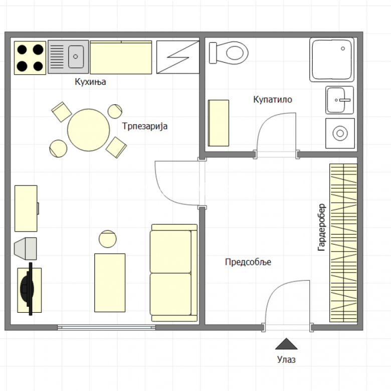 Stan Prodaja Novi Sad  28 m2