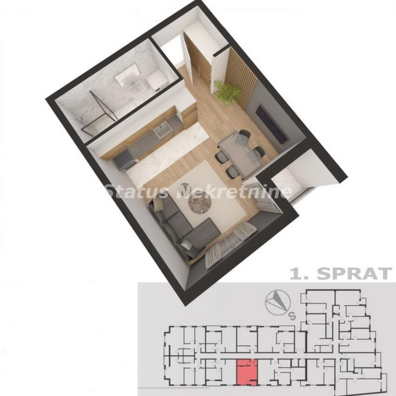 Stan Prodaja Novi Sad  30 m2