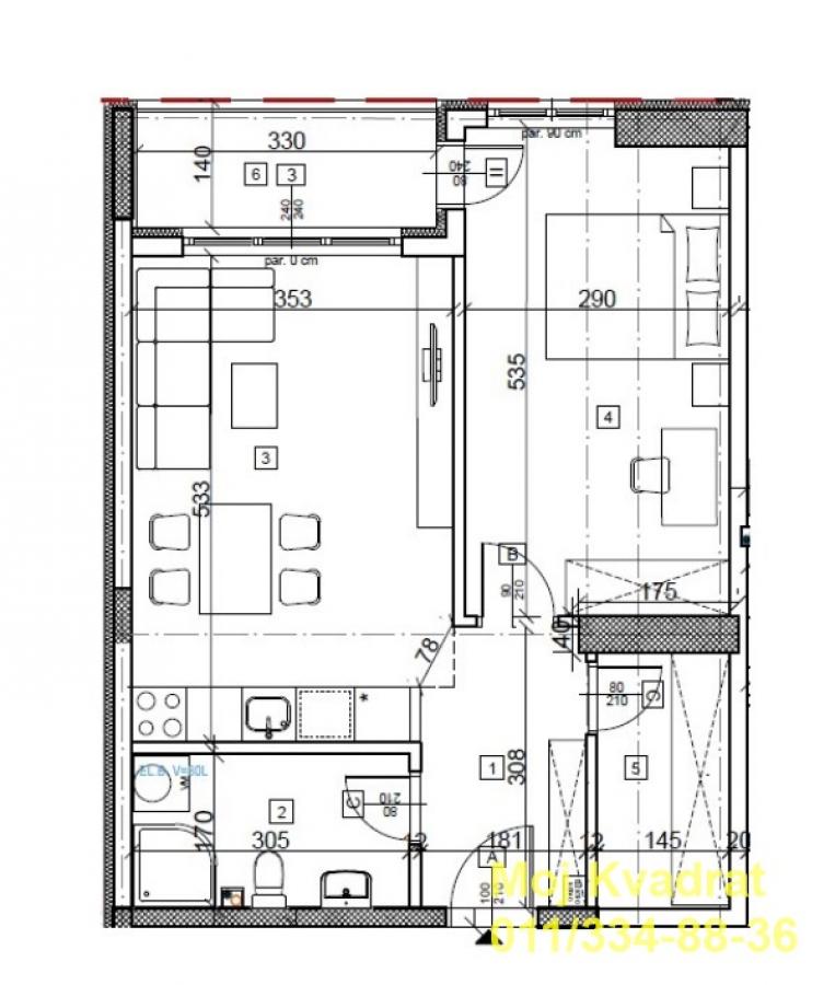 Stan Prodaja Beograd Autokomanda 48 m2