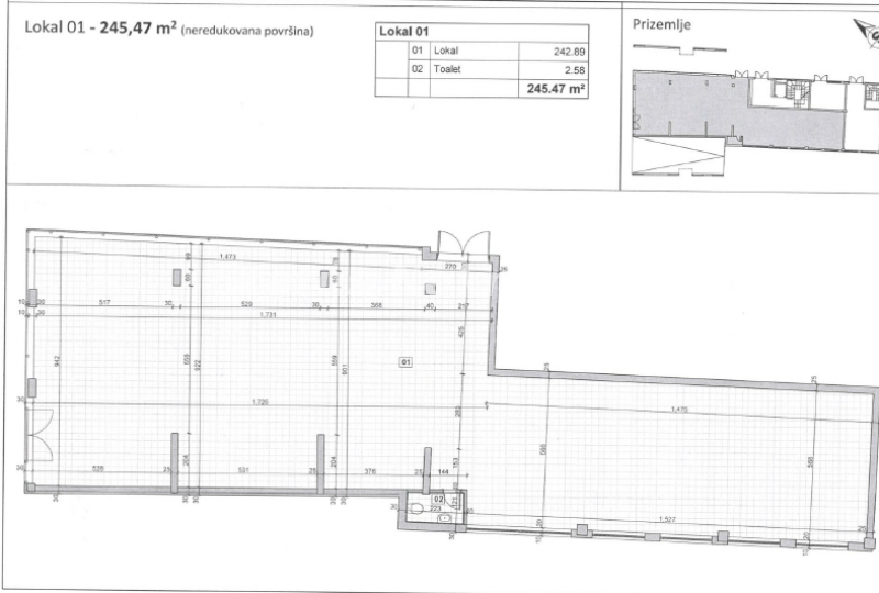 Lokal Prodaja Inđija  325 m2