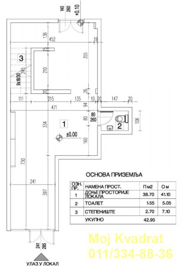 Lokal Izdavanje Beograd Lokal Izdavanje Beograd Centar (Palilula) 114 m2