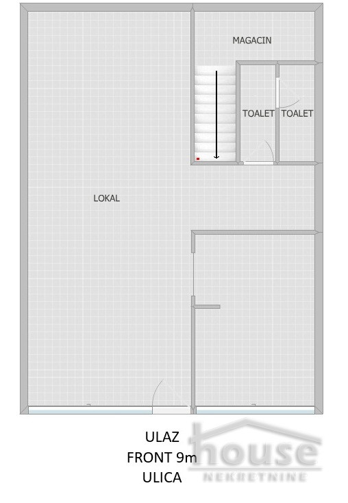 Lokal Izdavanje Novi Sad  74 m2