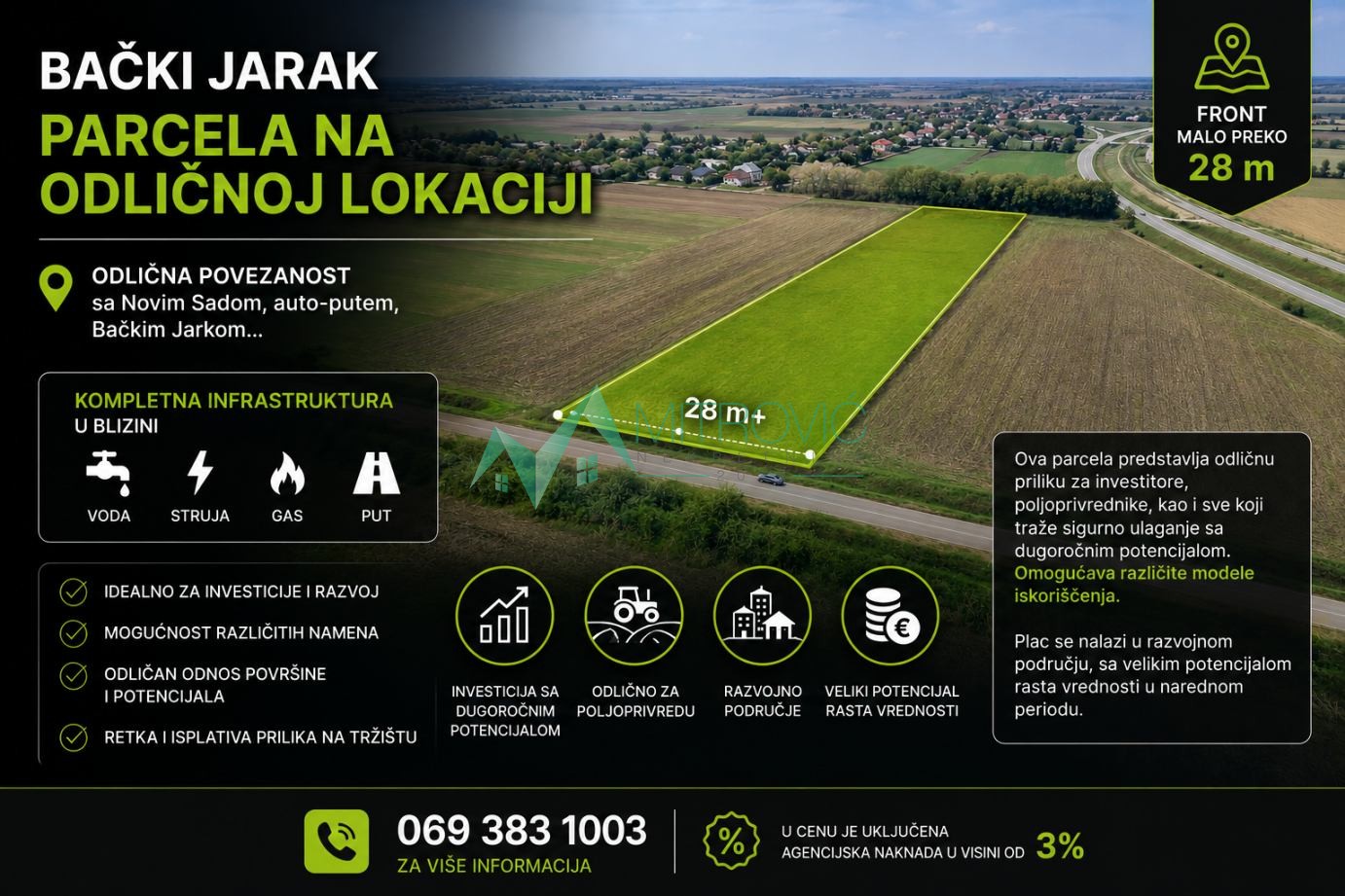 Plac Prodaja Bački Jarak  13139 m2