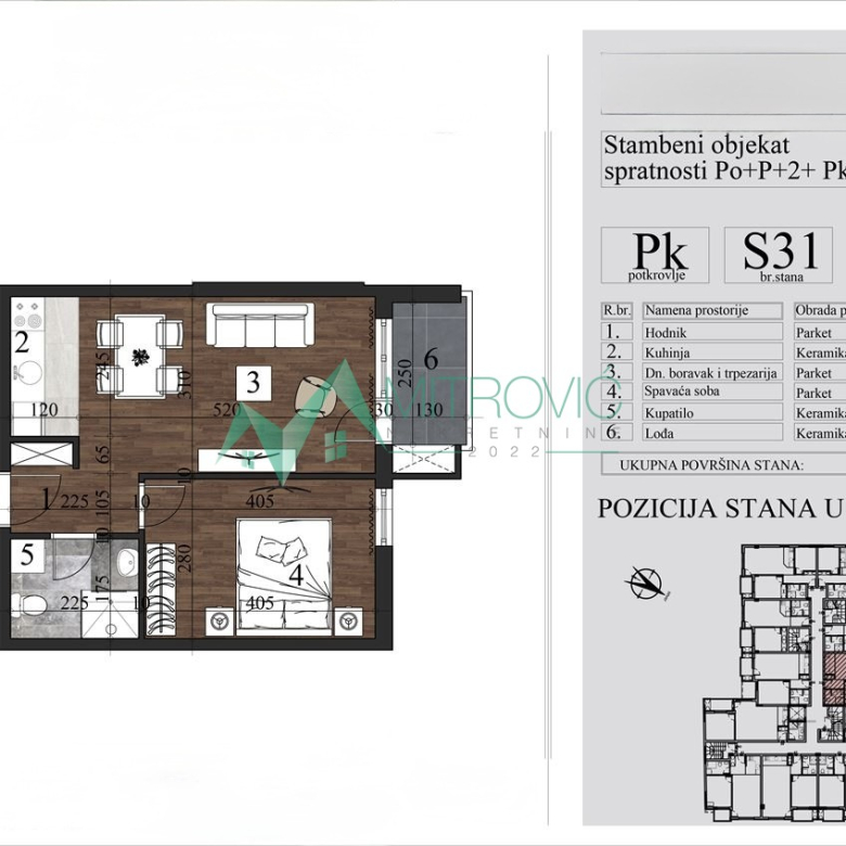 Stan Prodaja Novi Sad  40.05 m2