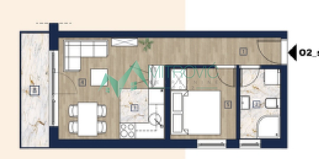 Stan Prodaja Novi Sad  41 m2