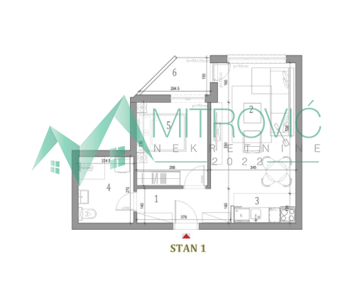 Stan Prodaja Novi Sad  44 m2