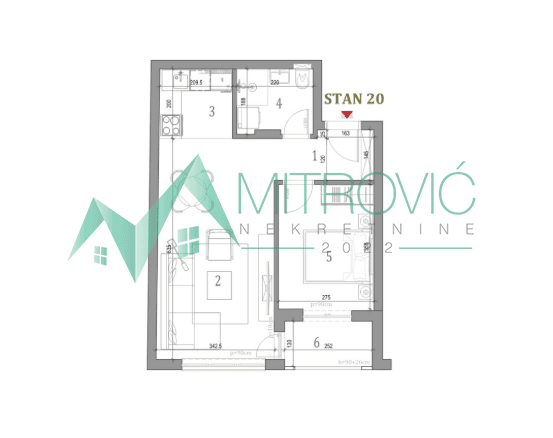 Stan Prodaja Novi Sad  42 m2