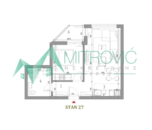 Stan Prodaja Novi Sad  44 m2