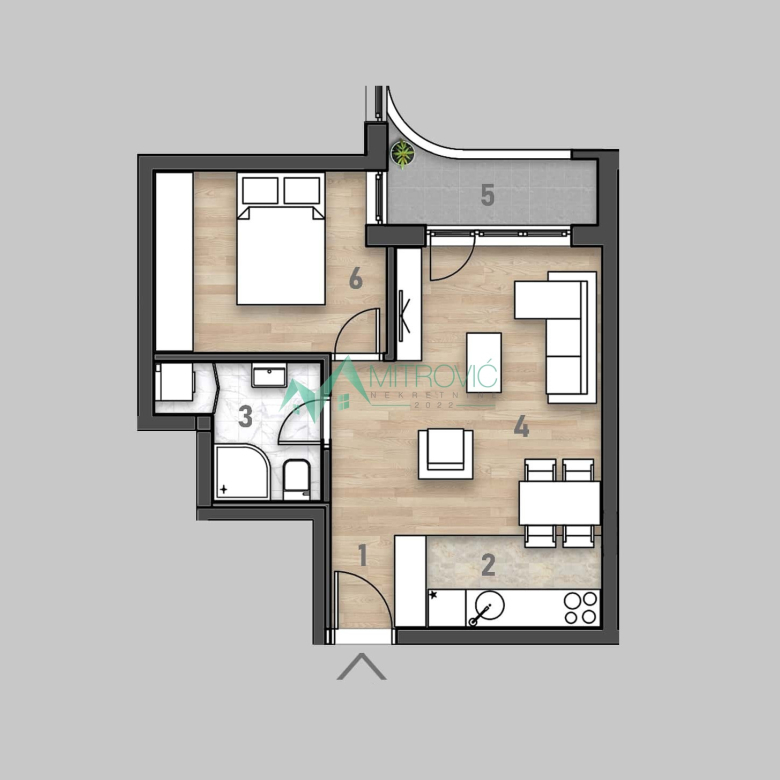 Stan Prodaja Novi Sad  42 m2