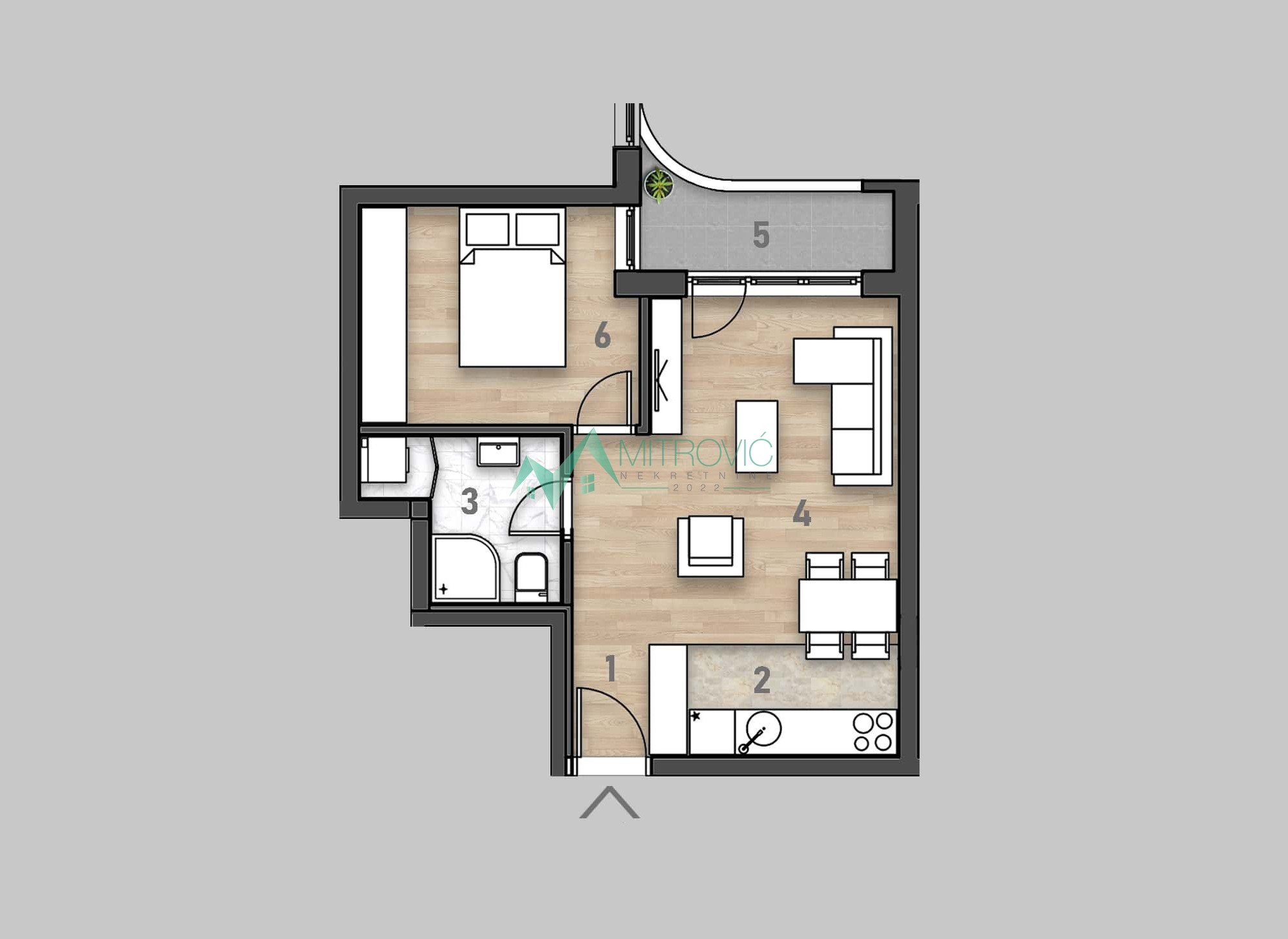 Stan Prodaja Novi Sad  42 m2