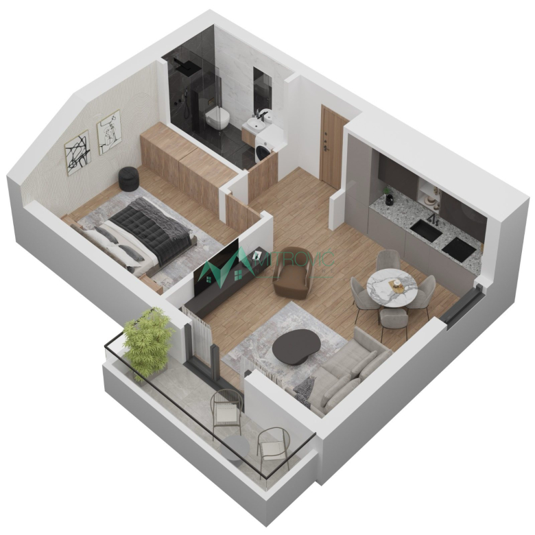 Stan Prodaja Novi Sad  42 m2