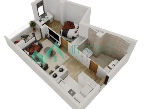 Stan Prodaja Novi Sad  42 m2