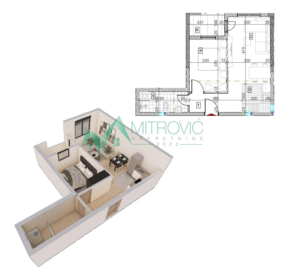 Stan Prodaja Sremska Kamenica  40 m2