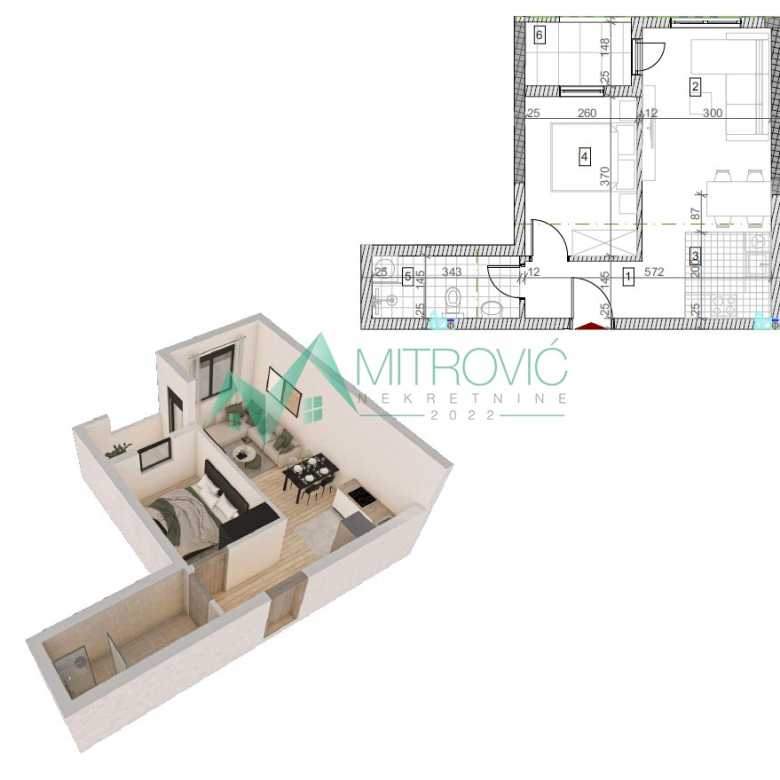 Stan Prodaja Sremska Kamenica  42 m2