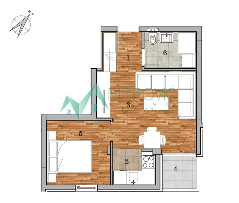 Stan Prodaja Novi Sad  36 m2