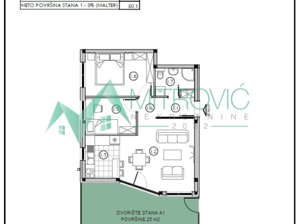 Stan Prodaja Sremska Kamenica  50 m2