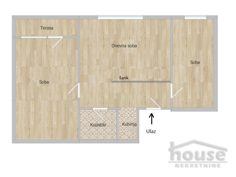 Stan Prodaja Novi Sad  60 m2